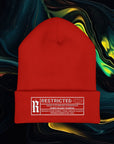 Rated R | Classic Embroidered Cuffed Beanie - Stylish Streetwear Accessory