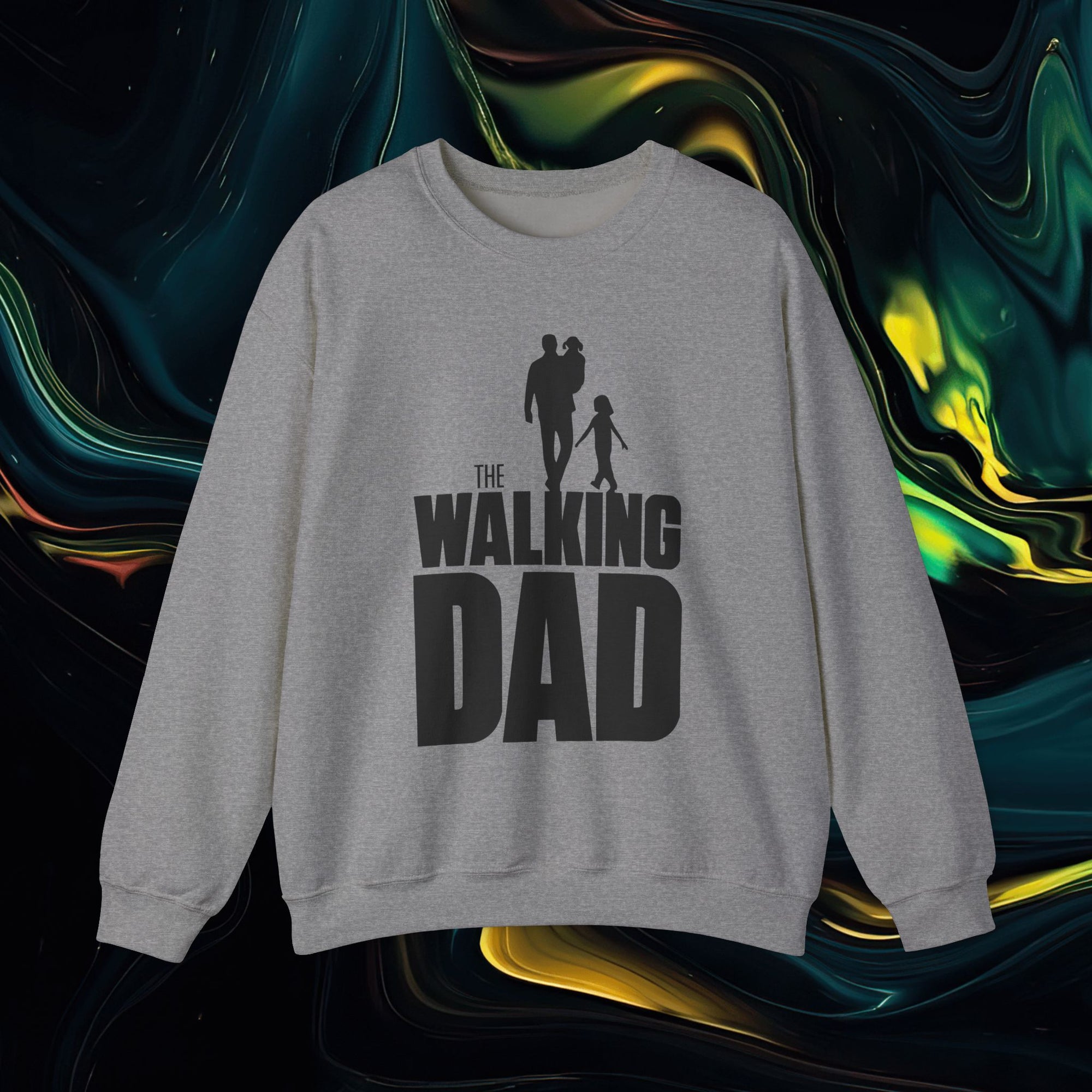 The Walking Dad | Gildan 18000 | Unisex Heavy Blend™ Crewneck Sweatshirt