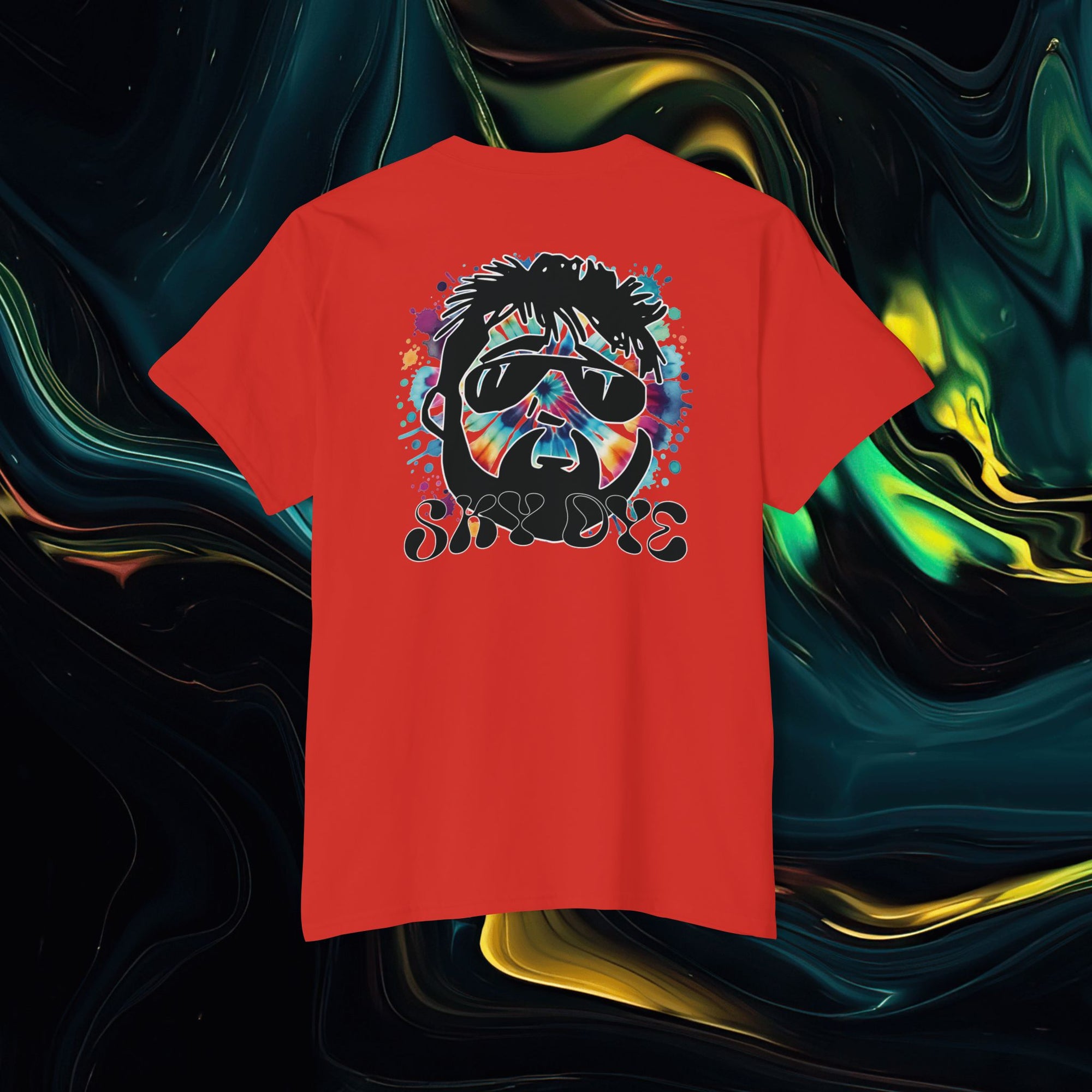 Sky Dye | Pocket Tee - Unisex Heavy Cotton Shirt for Casual Vibes