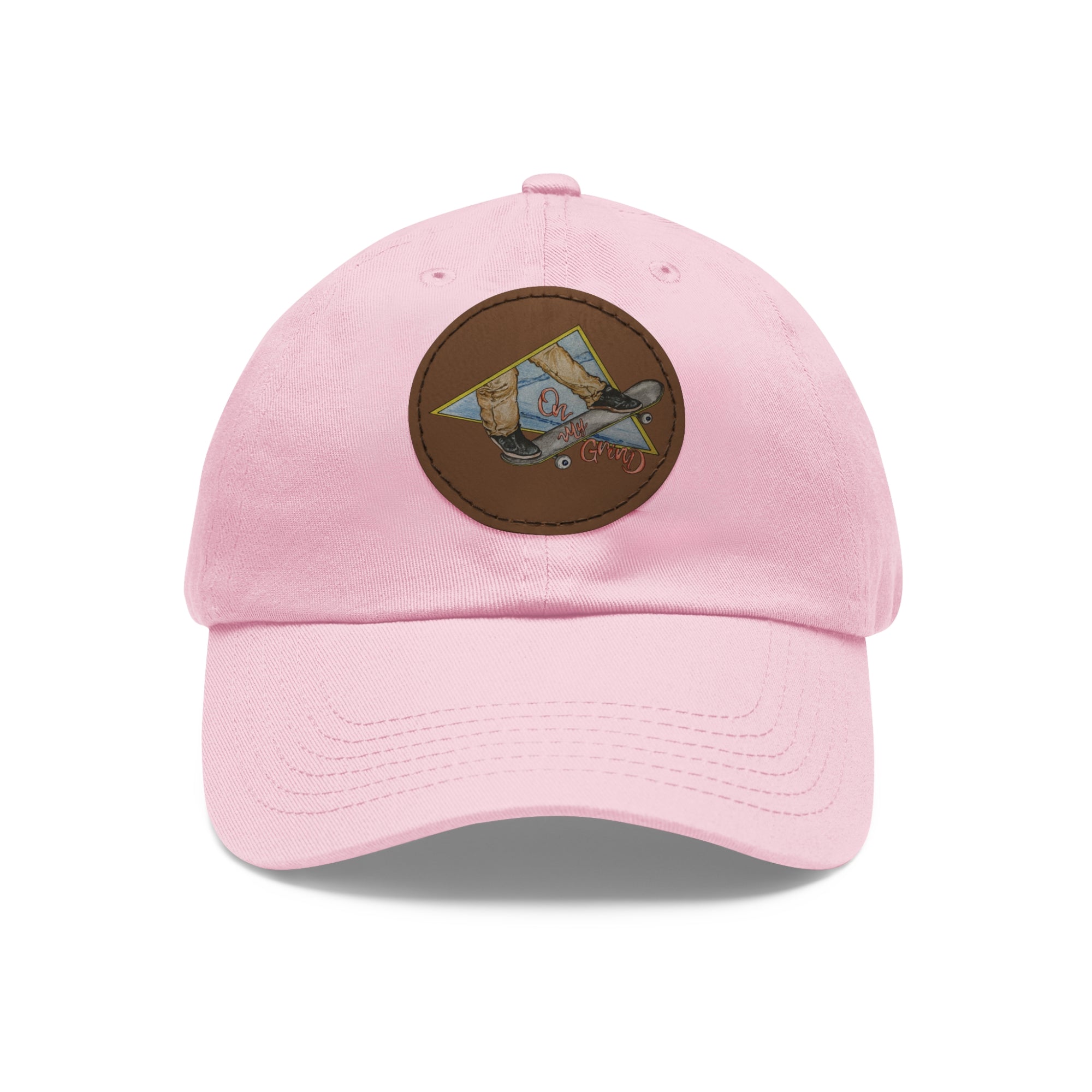 On My Grind | Dad Hat with Leather Patch
