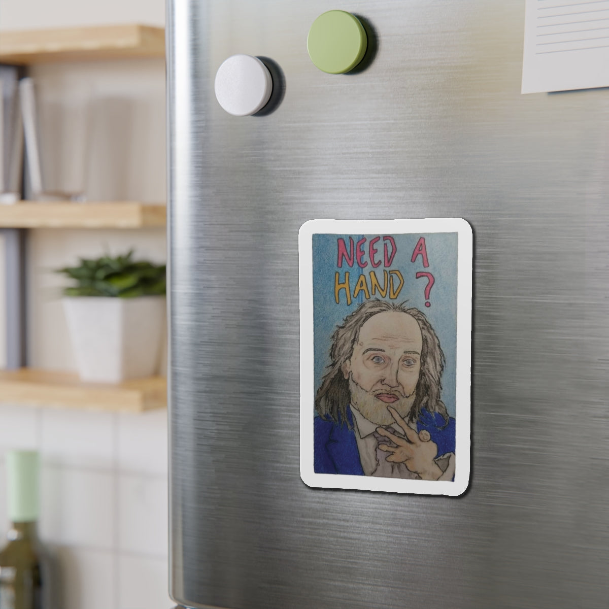 Need a Hand? |  Die-Cut Magnet | Perfect for Wrestling Fans &amp; Collectors