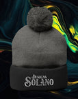 Solano Designs | Pom-Pom Knit Cap (Embroidery)