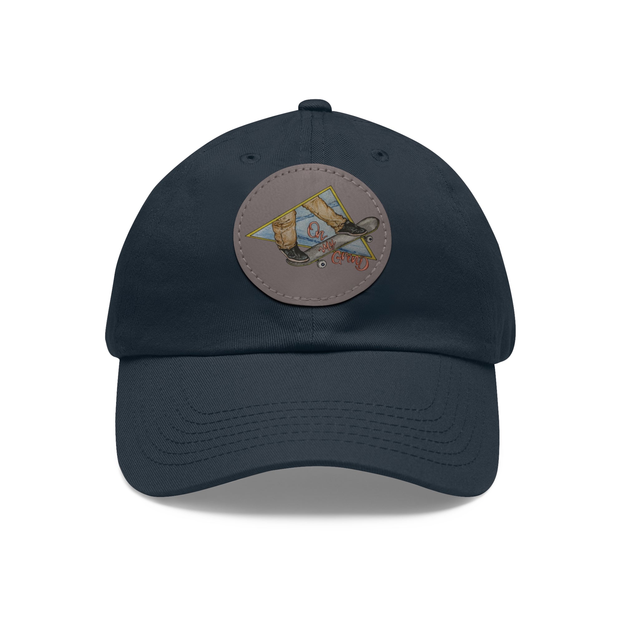 On My Grind | Dad Hat with Leather Patch