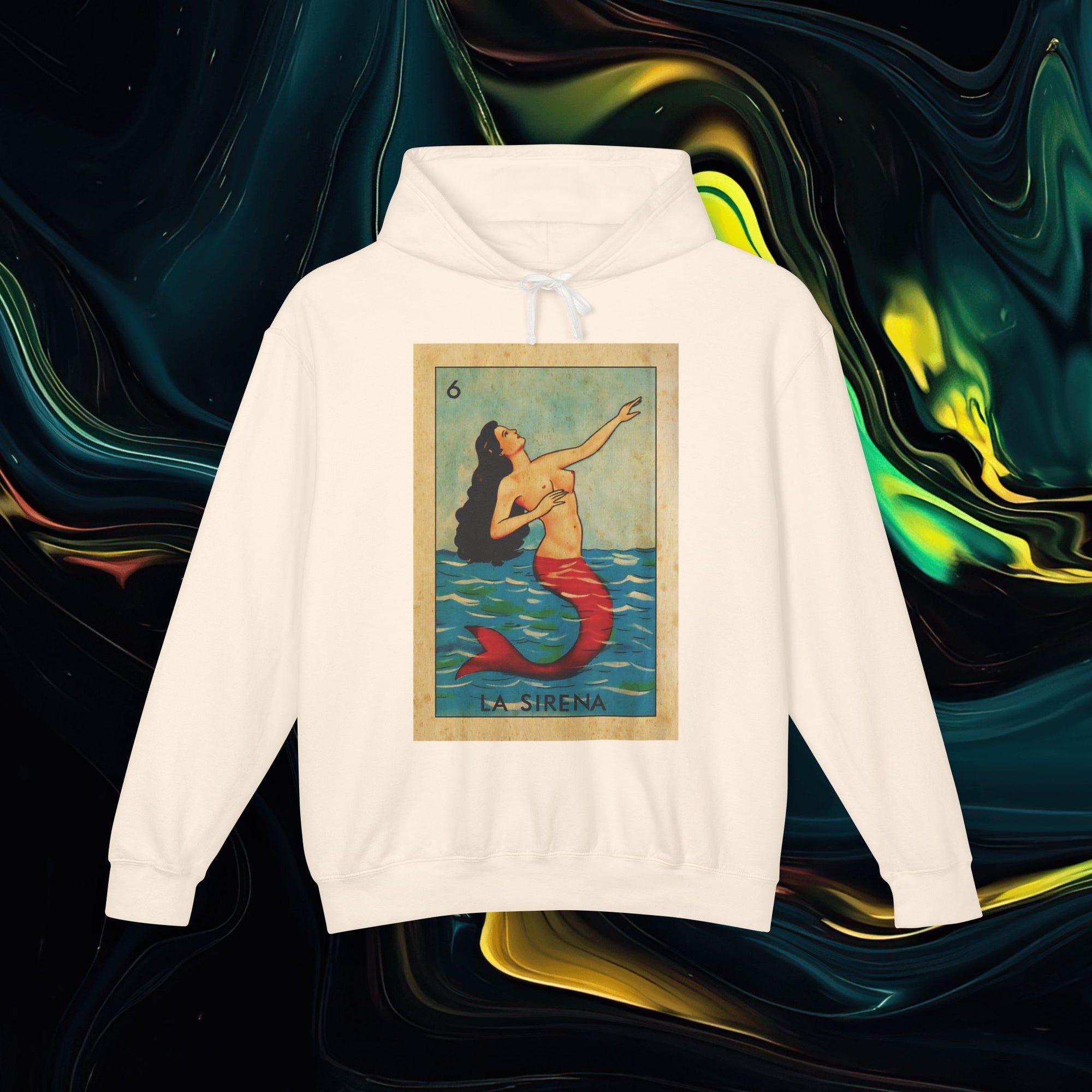 Sirena | Comfort Colors 1467 | Unisex Lightweight Hooded Sweatshirt