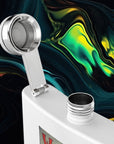 Wooo | Stainless Steel Flask - 6oz Hip Flask for Parties & Celebrations