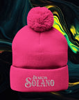 Solano Designs | Pom-Pom Knit Cap (Embroidery)