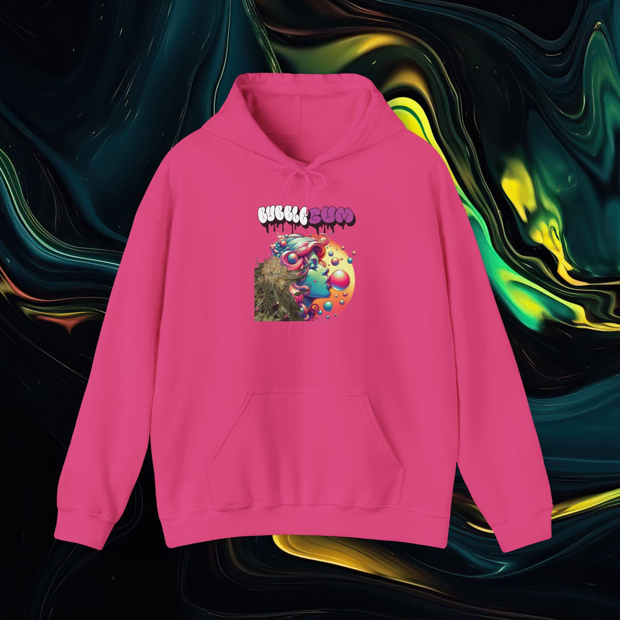 Bubble Gum | Gildan 18500 | Unisex Heavy Blend™ Hooded Sweatshirt