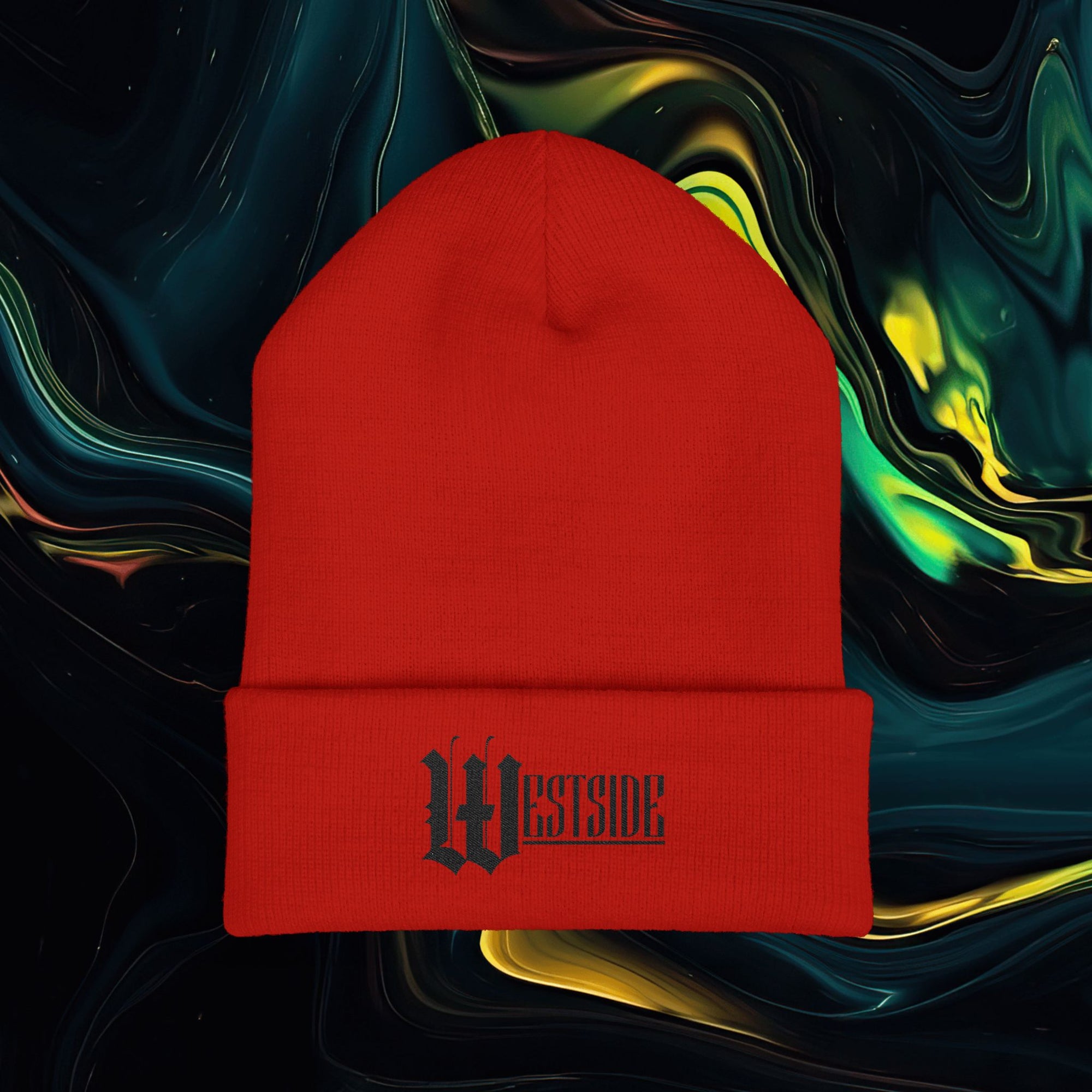 Westside | Classic Embroidered Cuffed Beanie - Stylish Streetwear Accessory