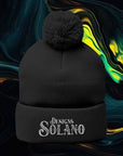 Solano Designs | Pom-Pom Knit Cap (Embroidery)