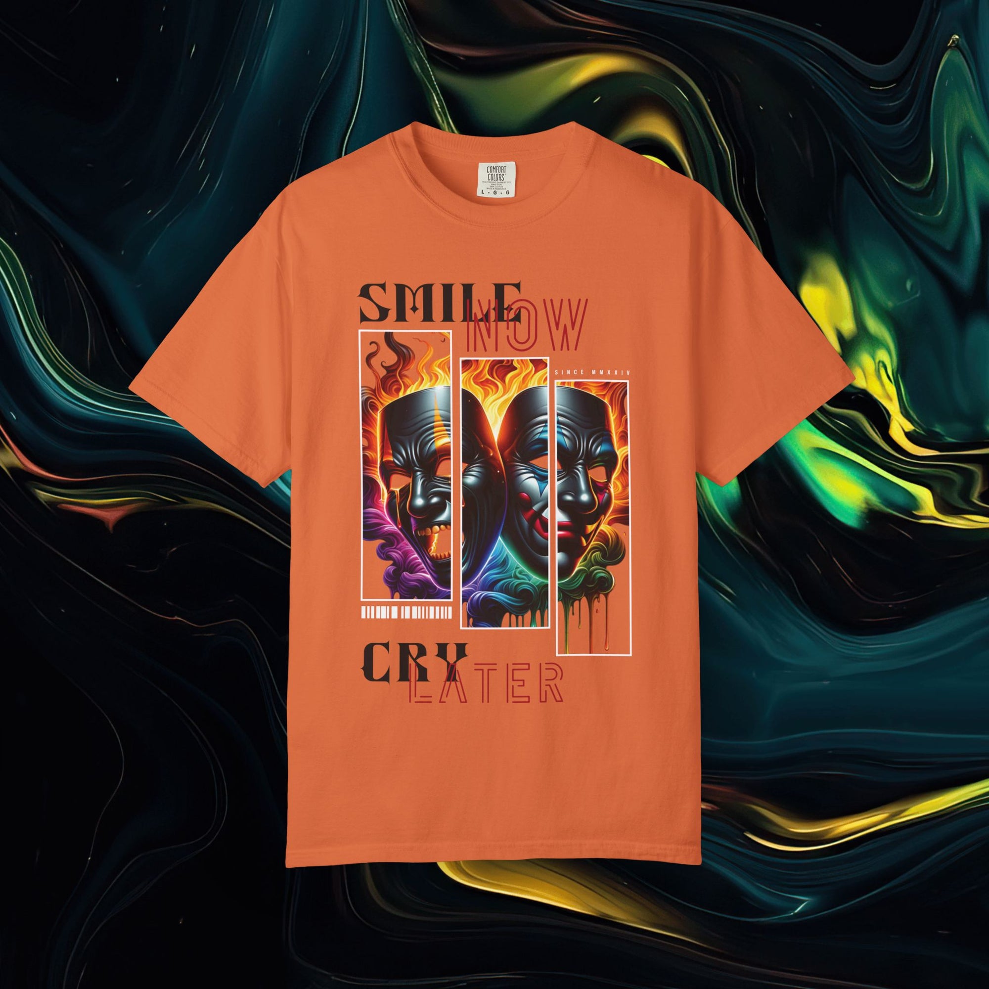 Smile Now Cry Later | Comfort Colors C1717 | Unisex Garment-Dyed T-shirt
