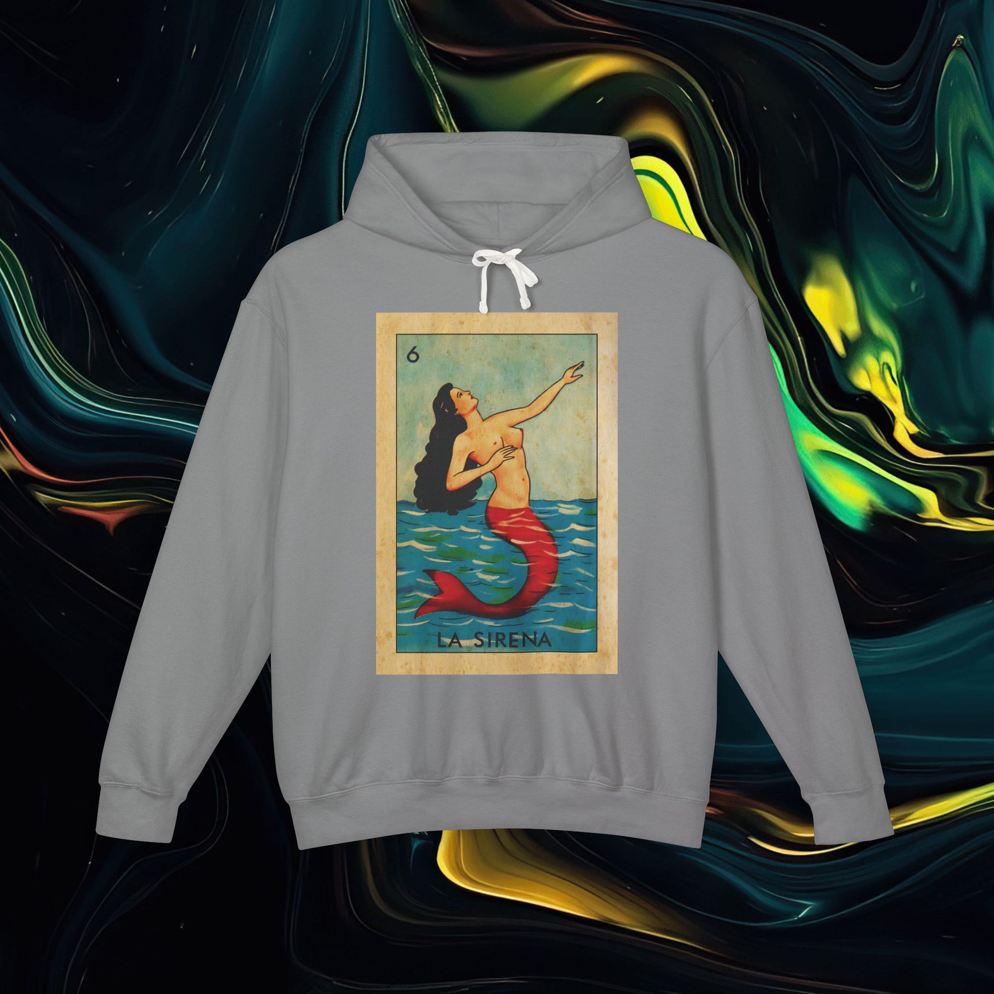 Sirena | Comfort Colors 1467 | Unisex Lightweight Hooded Sweatshirt