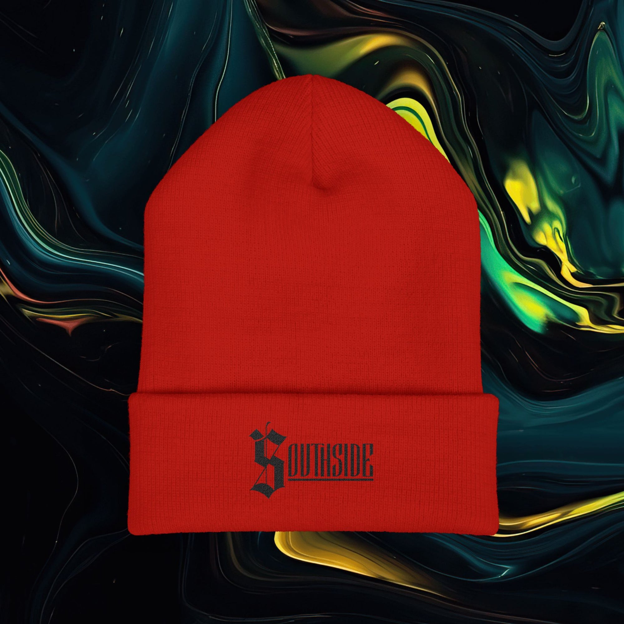 Southside | Classic Embroidered Cuffed Beanie - Stylish Streetwear Accessory
