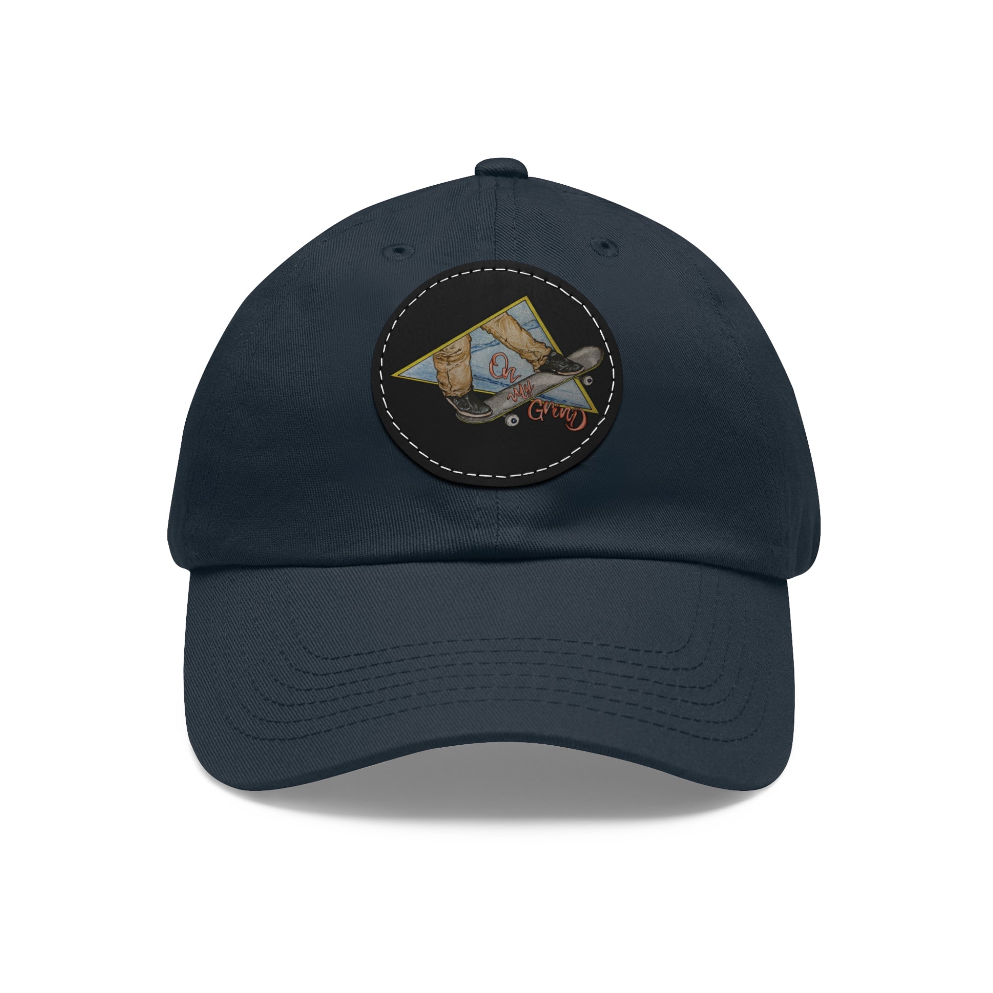 On My Grind | Dad Hat with Leather Patch