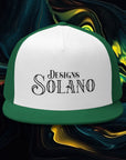 Solano Designs | Embroidered 5 Panel Trucker Cap - Trendy Casual Hat for Everyday Wear