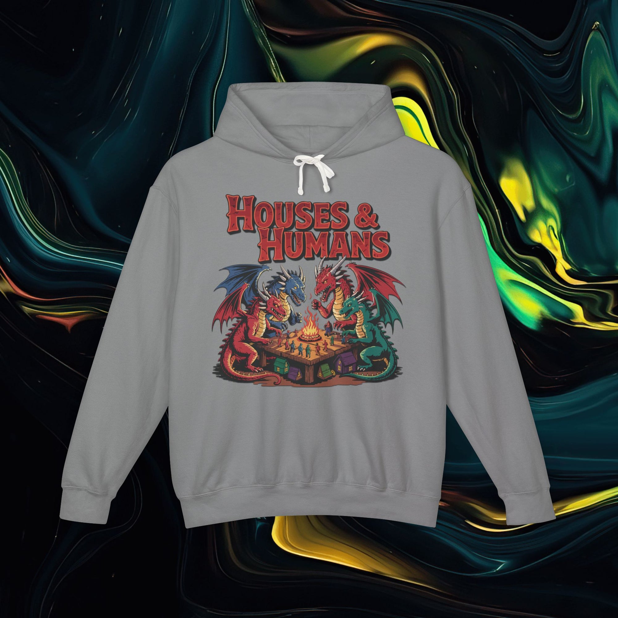 Houses &amp; Humans | Comfort Colors 1467 | Unisex Lightweight Hooded Sweatshirt