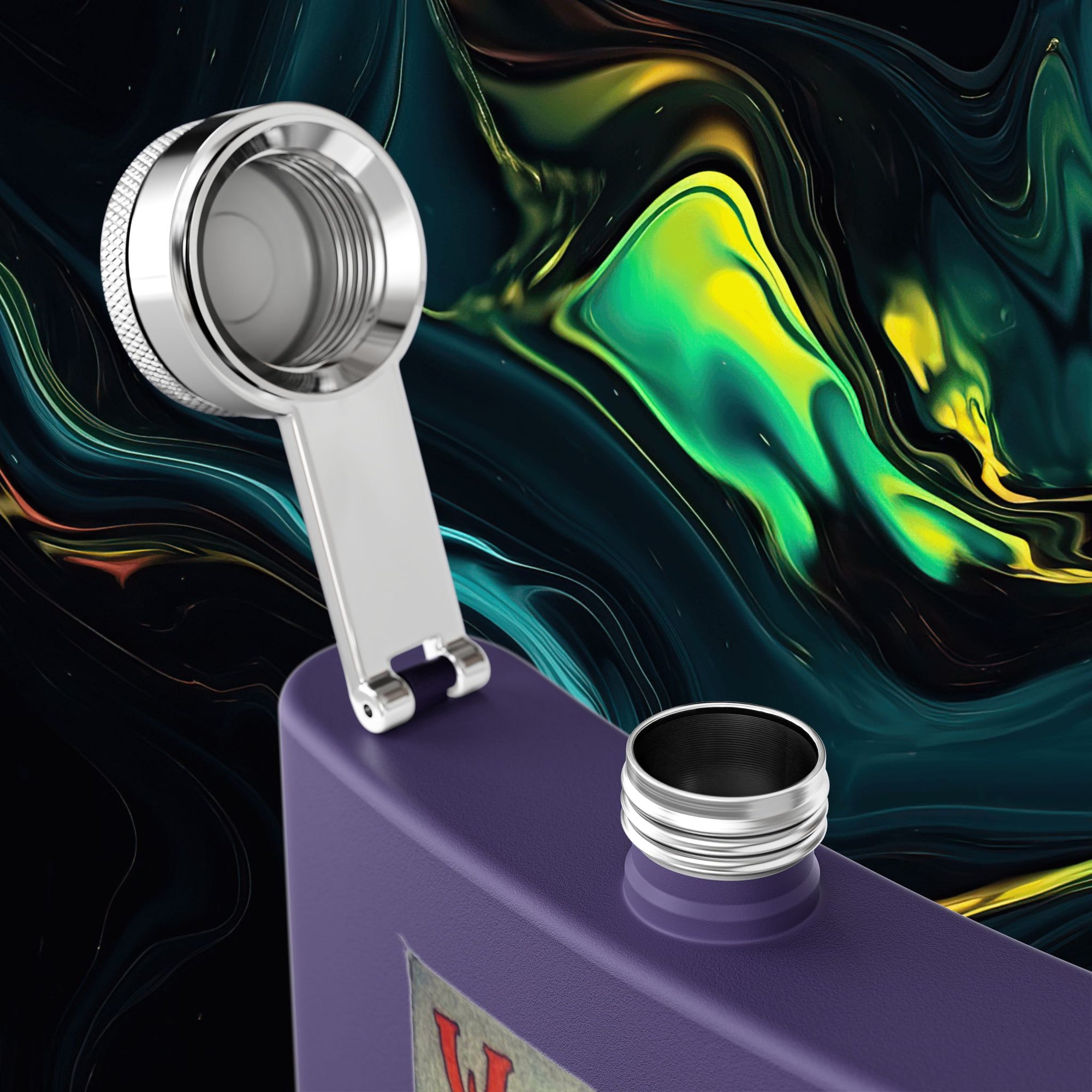 Wooo | Stainless Steel Flask - 6oz Hip Flask for Parties &amp; Celebrations