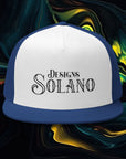 Solano Designs | Embroidered 5 Panel Trucker Cap - Trendy Casual Hat for Everyday Wear
