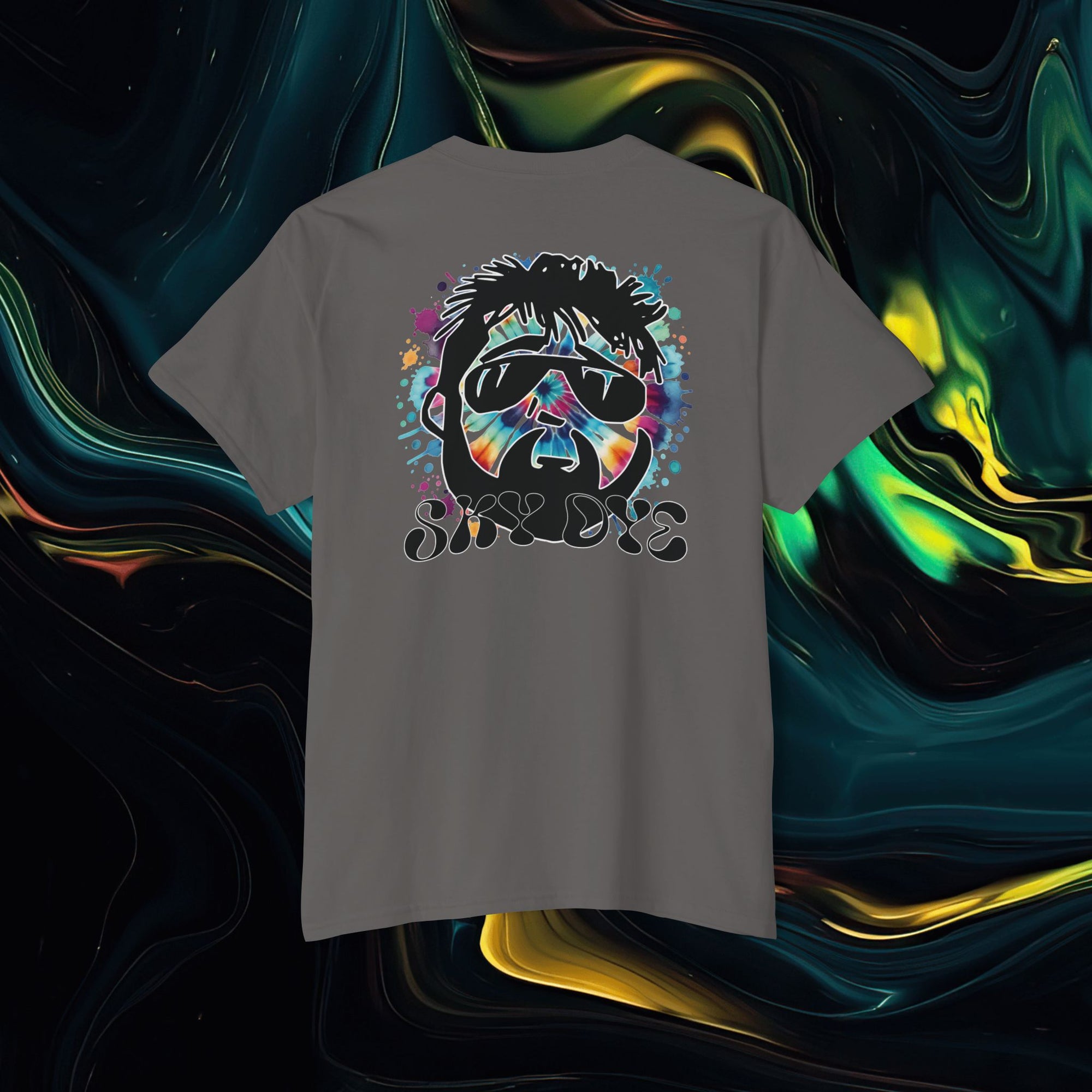 Sky Dye | Pocket Tee - Unisex Heavy Cotton Shirt for Casual Vibes