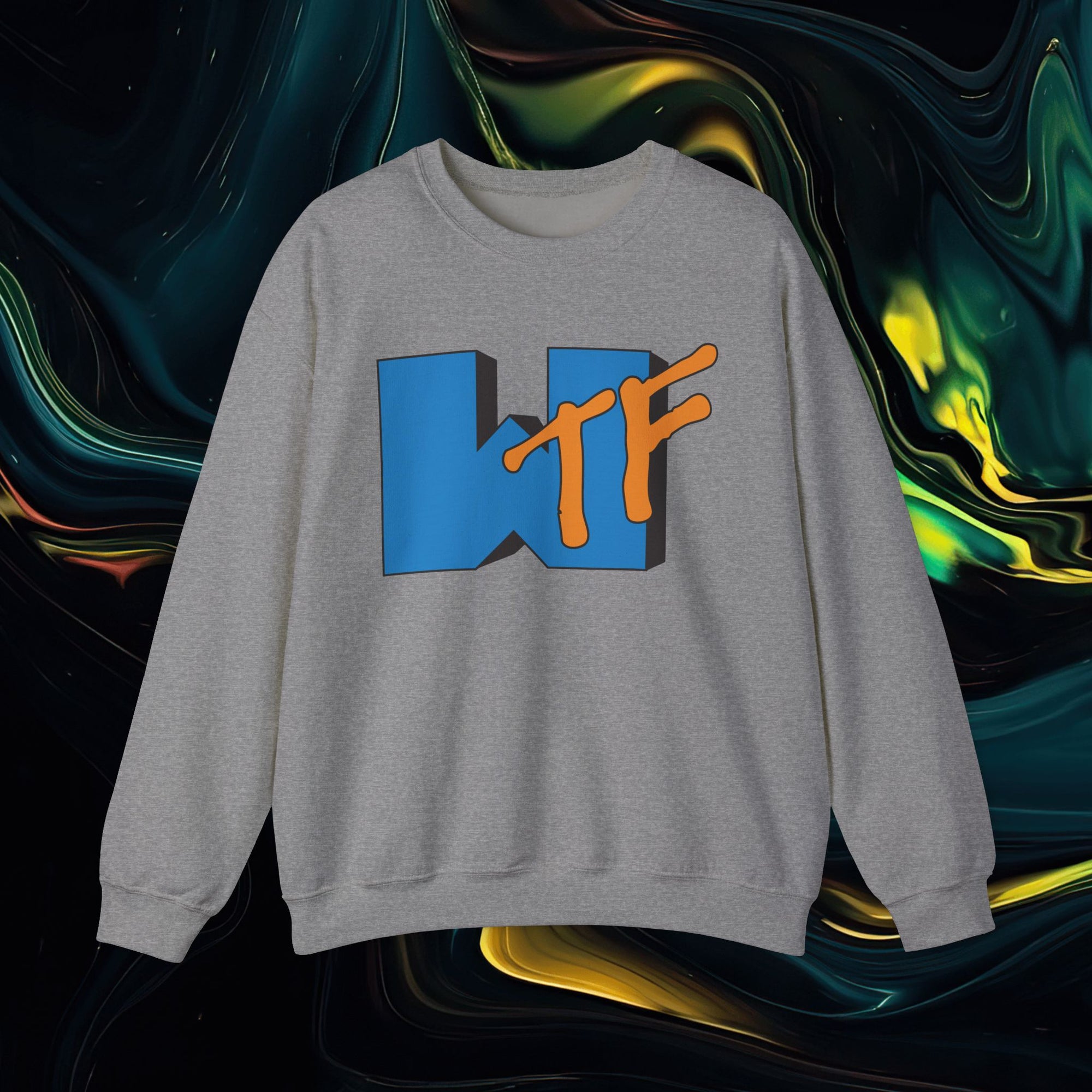 Wtf | Gildan 18000 | Unisex Heavy Blend™ Crewneck Sweatshirt