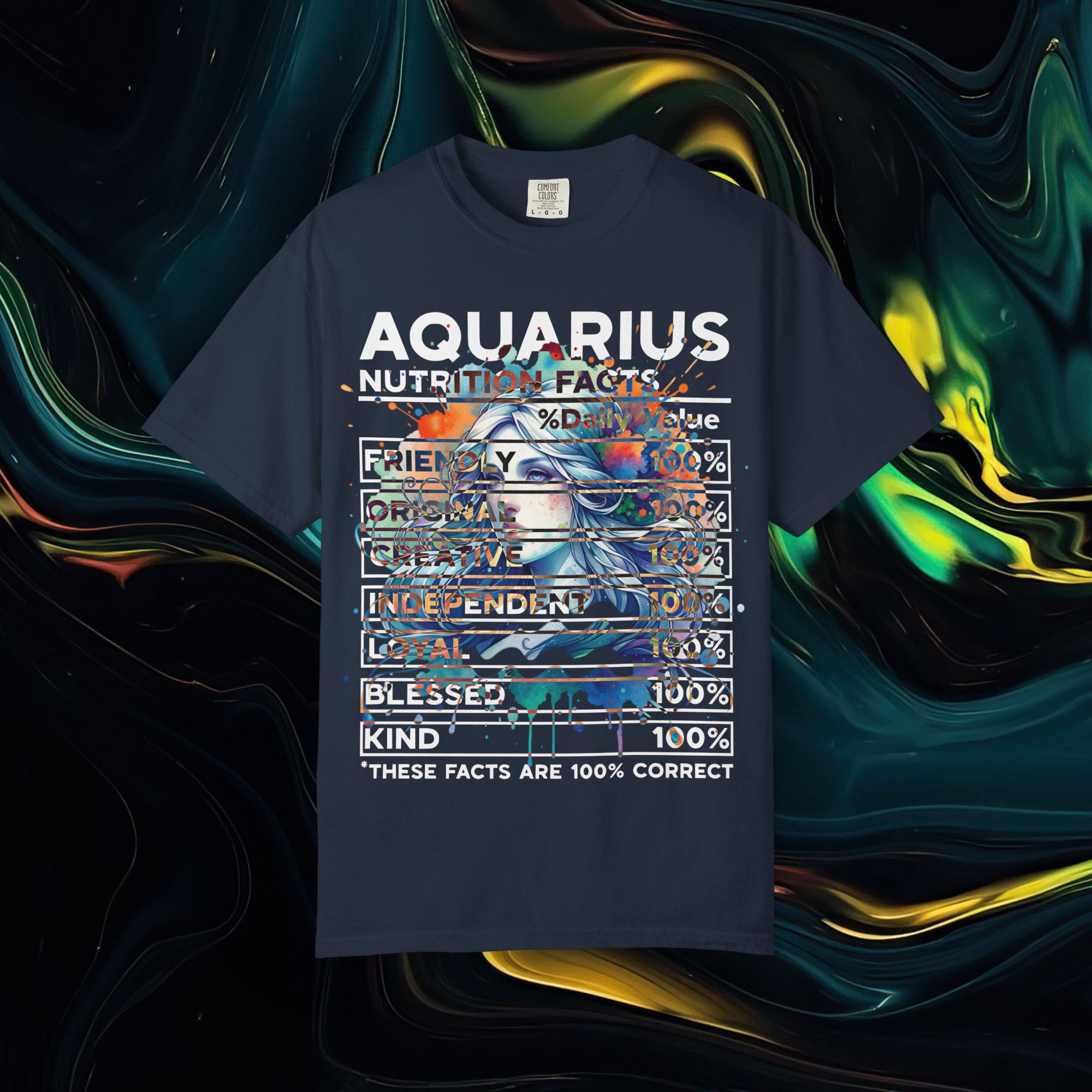 Aquarius | Comfort Colors C1717 | Unisex Garment-Dyed T-shirt