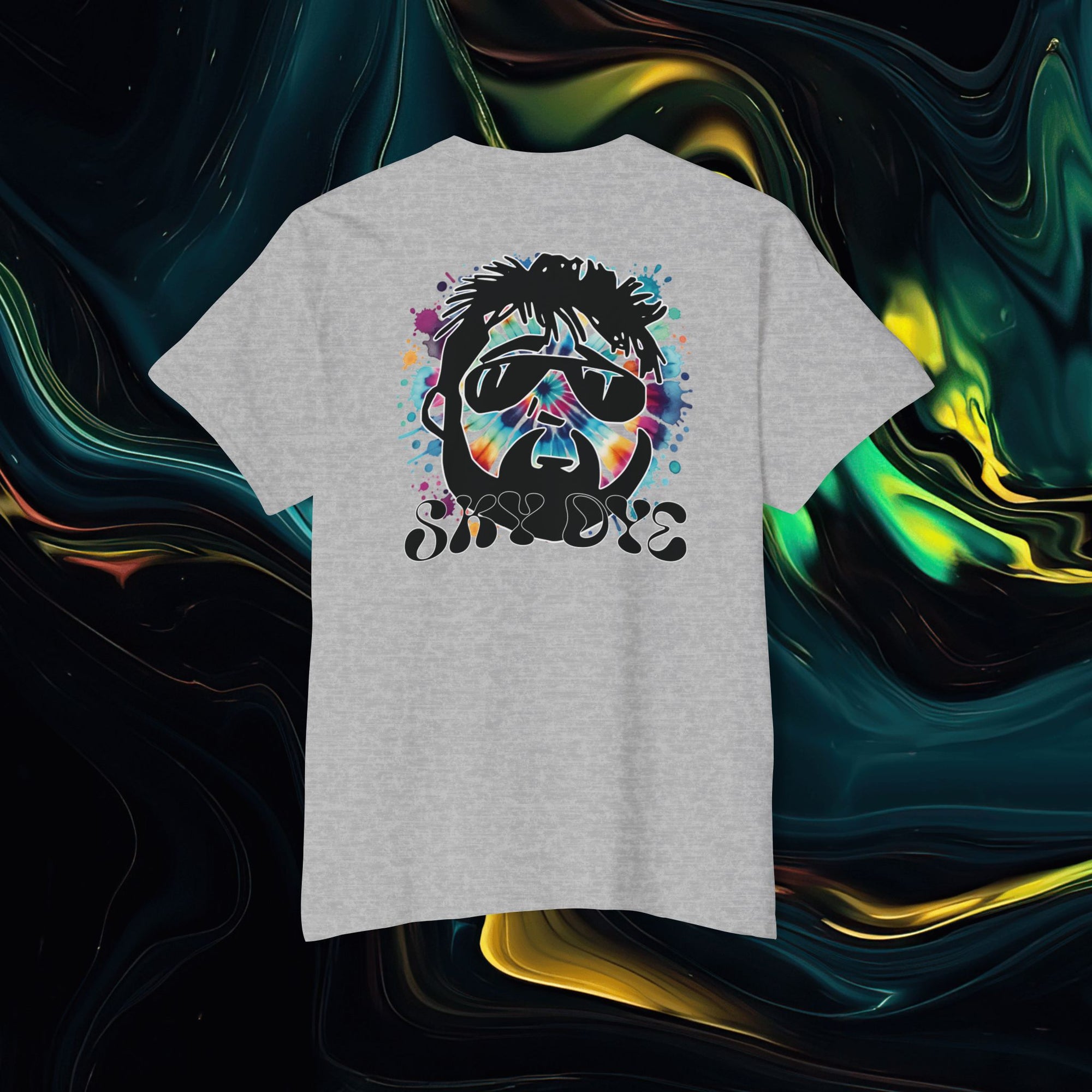 Sky Dye | Pocket Tee - Unisex Heavy Cotton Shirt for Casual Vibes