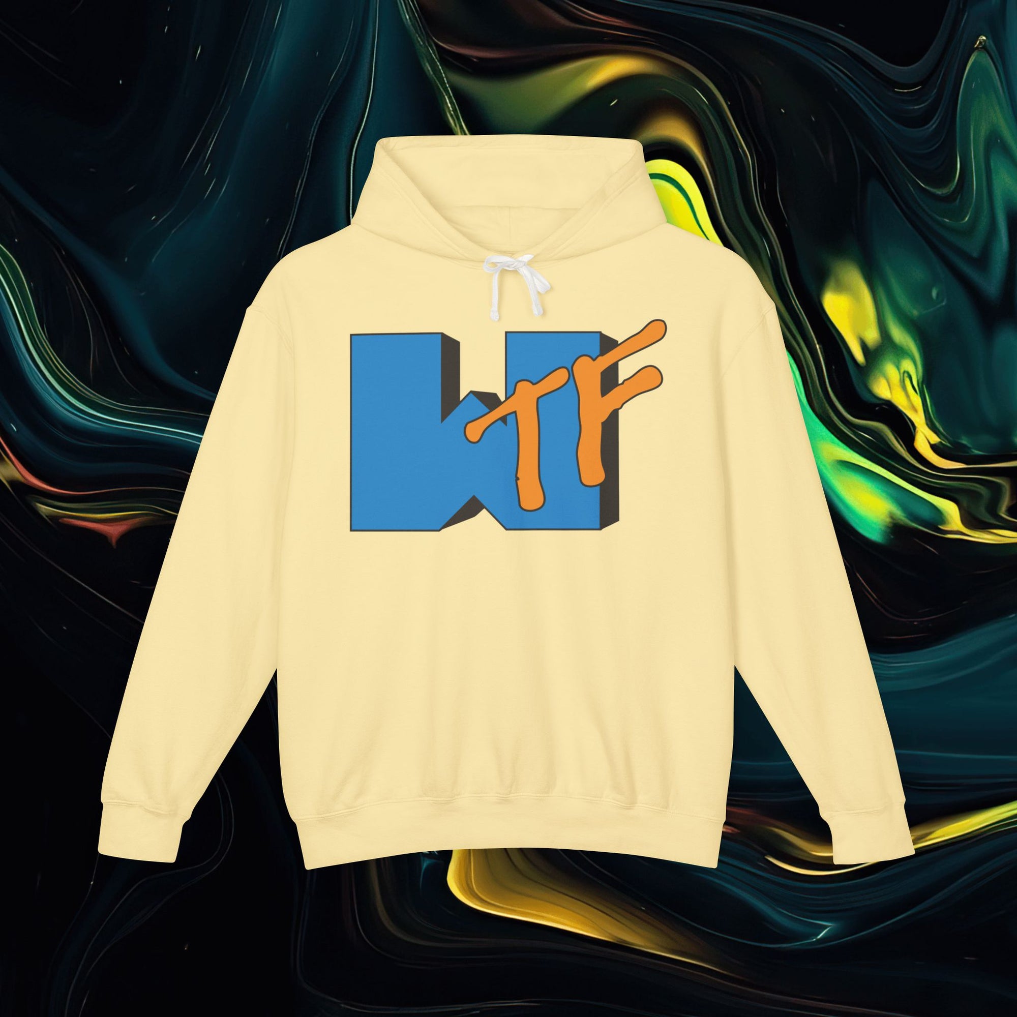 Wtf | Comfort Colors 1467 | Unisex Lightweight Hooded Sweatshirt