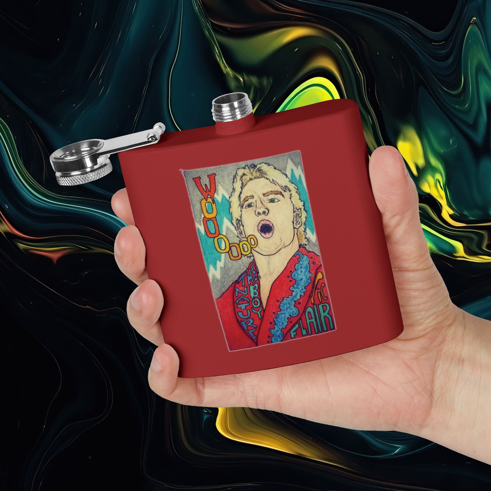 Wooo | Stainless Steel Flask - 6oz Hip Flask for Parties &amp; Celebrations