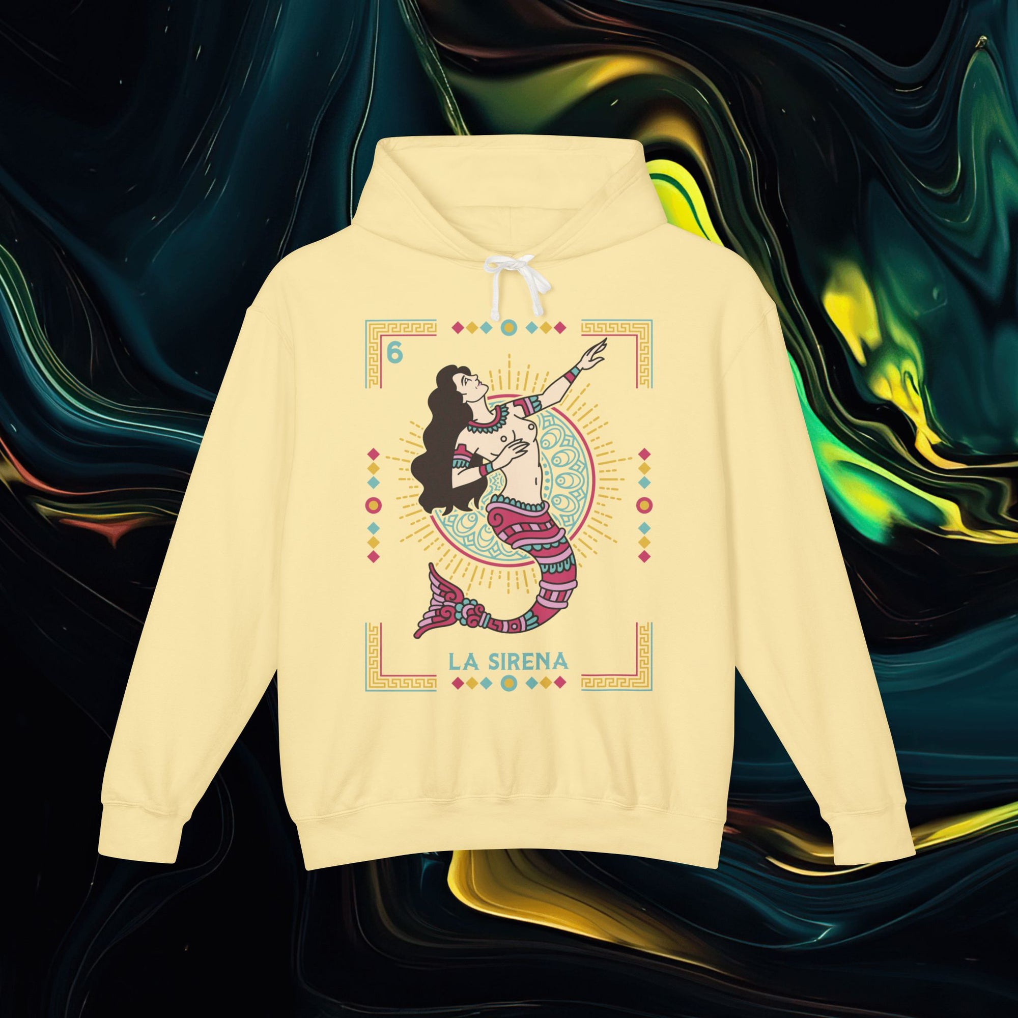 Sirena | Comfort Colors 1467 | Unisex Lightweight Hooded Sweatshirt