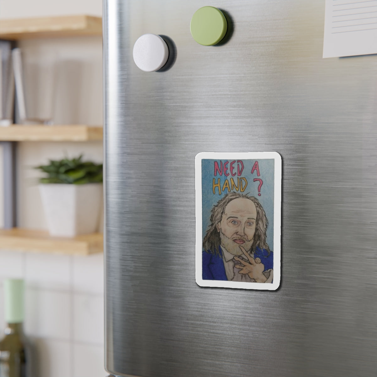 Need a Hand? |  Die-Cut Magnet | Perfect for Wrestling Fans &amp; Collectors