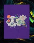 Beautifully Dead | Cozy Velveteen Throw for Home Decor