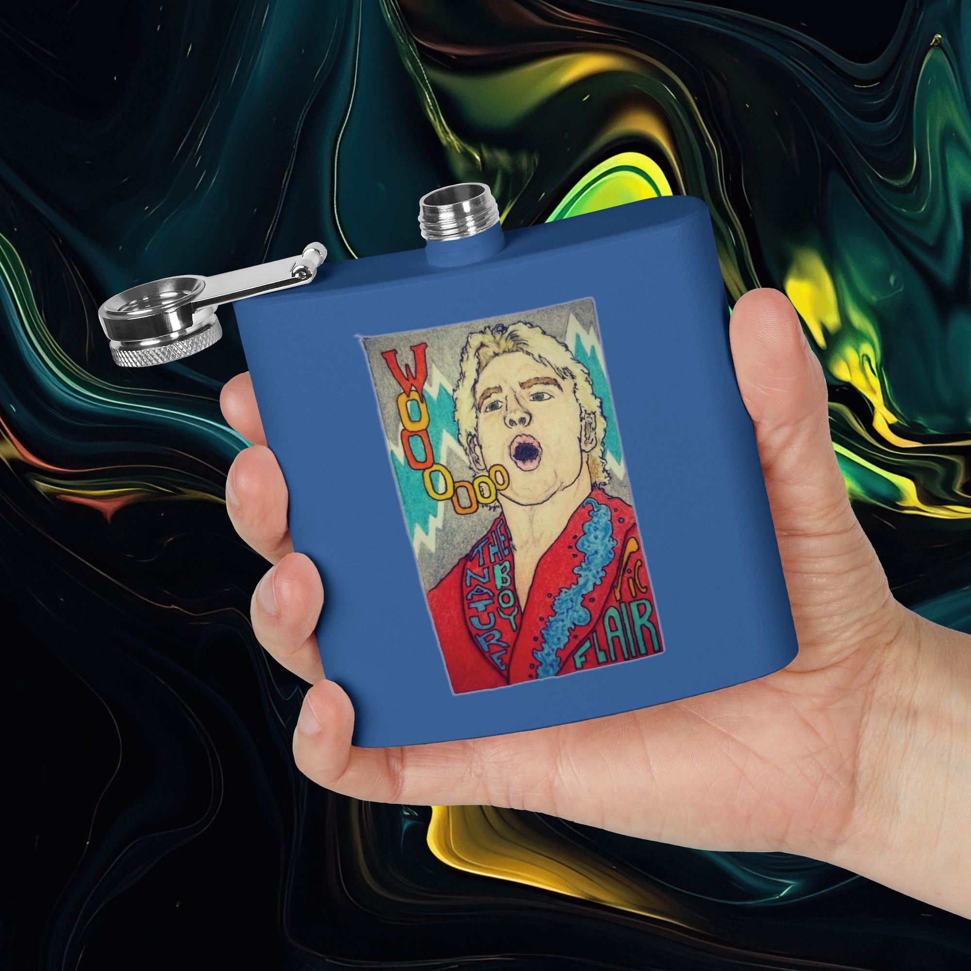 Wooo | Stainless Steel Flask - 6oz Hip Flask for Parties &amp; Celebrations