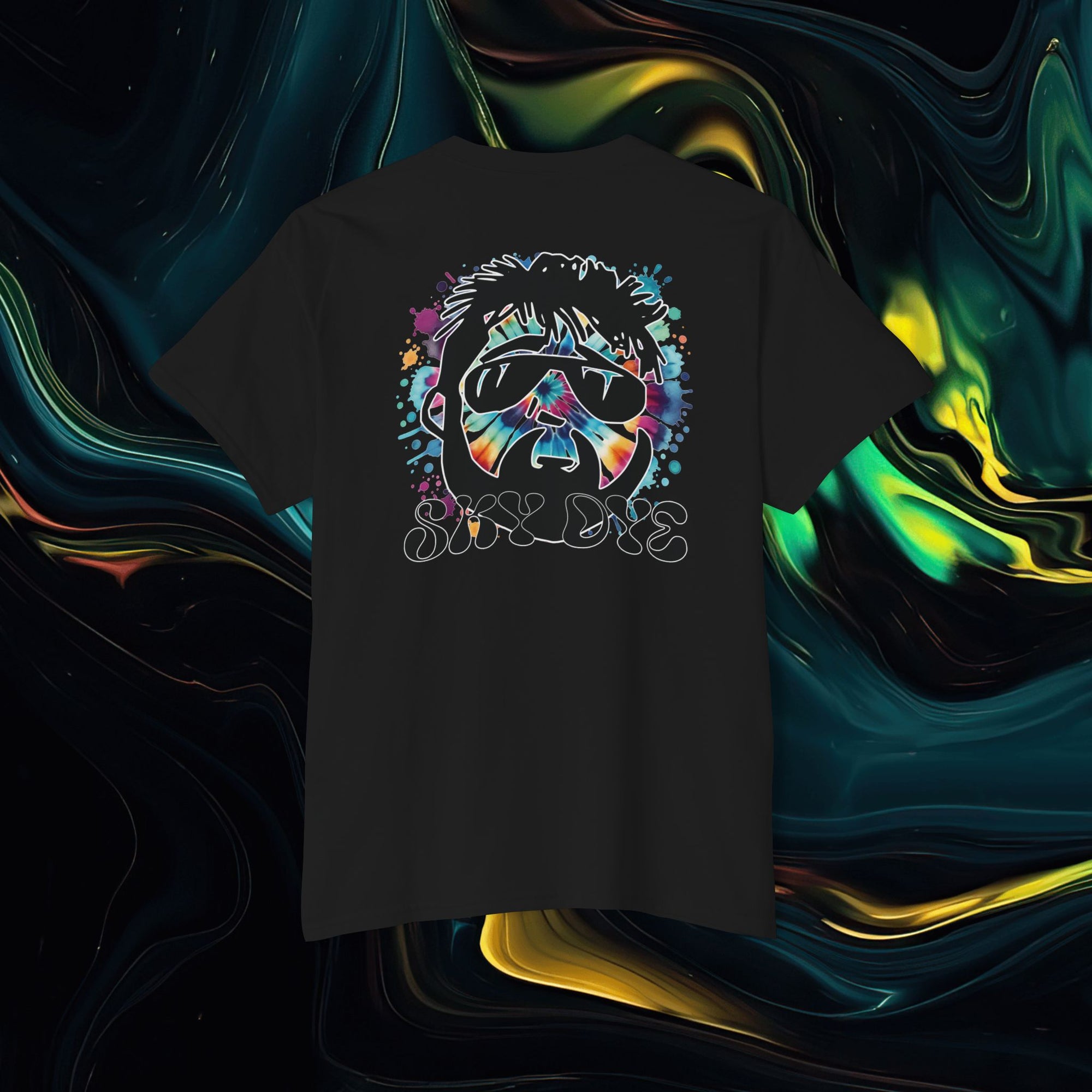 Sky Dye | Pocket Tee - Unisex Heavy Cotton Shirt for Casual Vibes