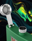 Wooo | Stainless Steel Flask - 6oz Hip Flask for Parties & Celebrations