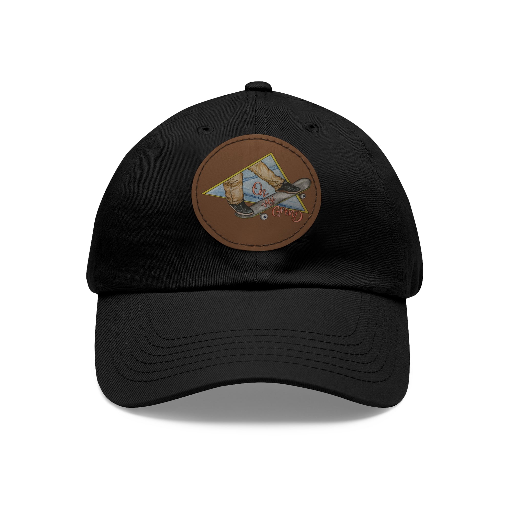 On My Grind | Dad Hat with Leather Patch