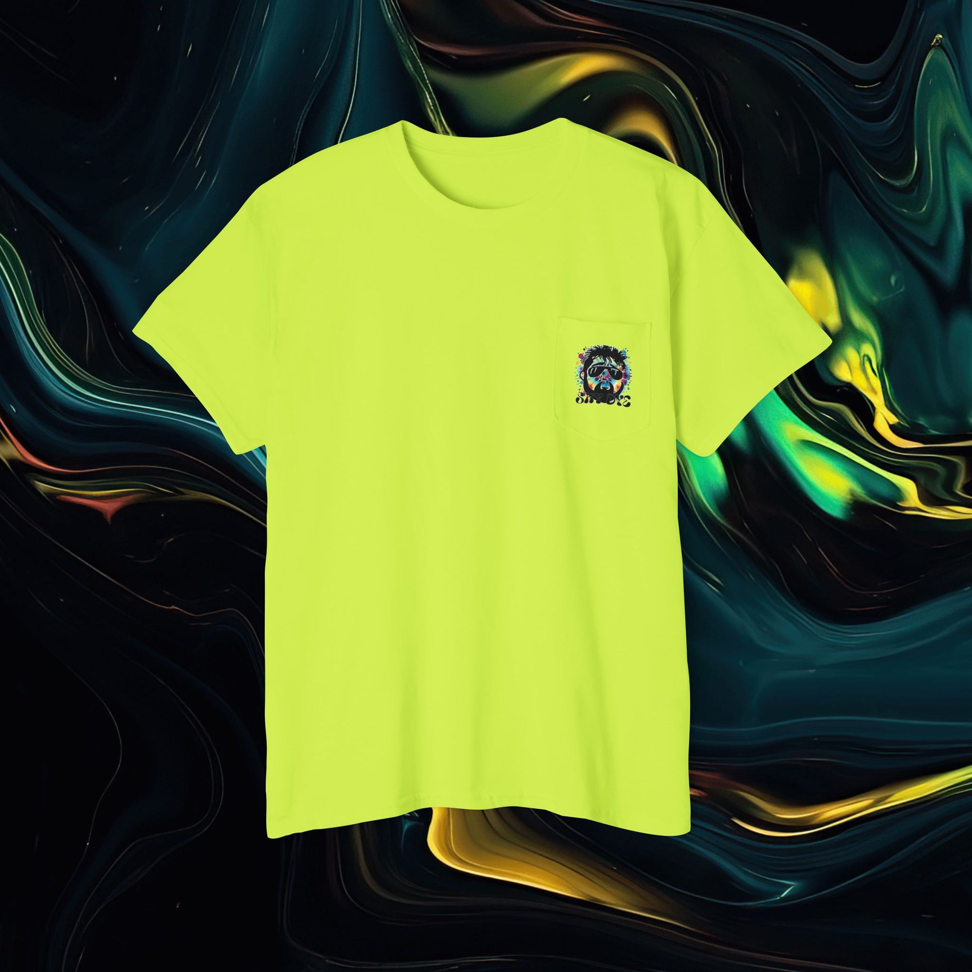 Sky Dye | Pocket Tee - Unisex Heavy Cotton Shirt for Casual Vibes