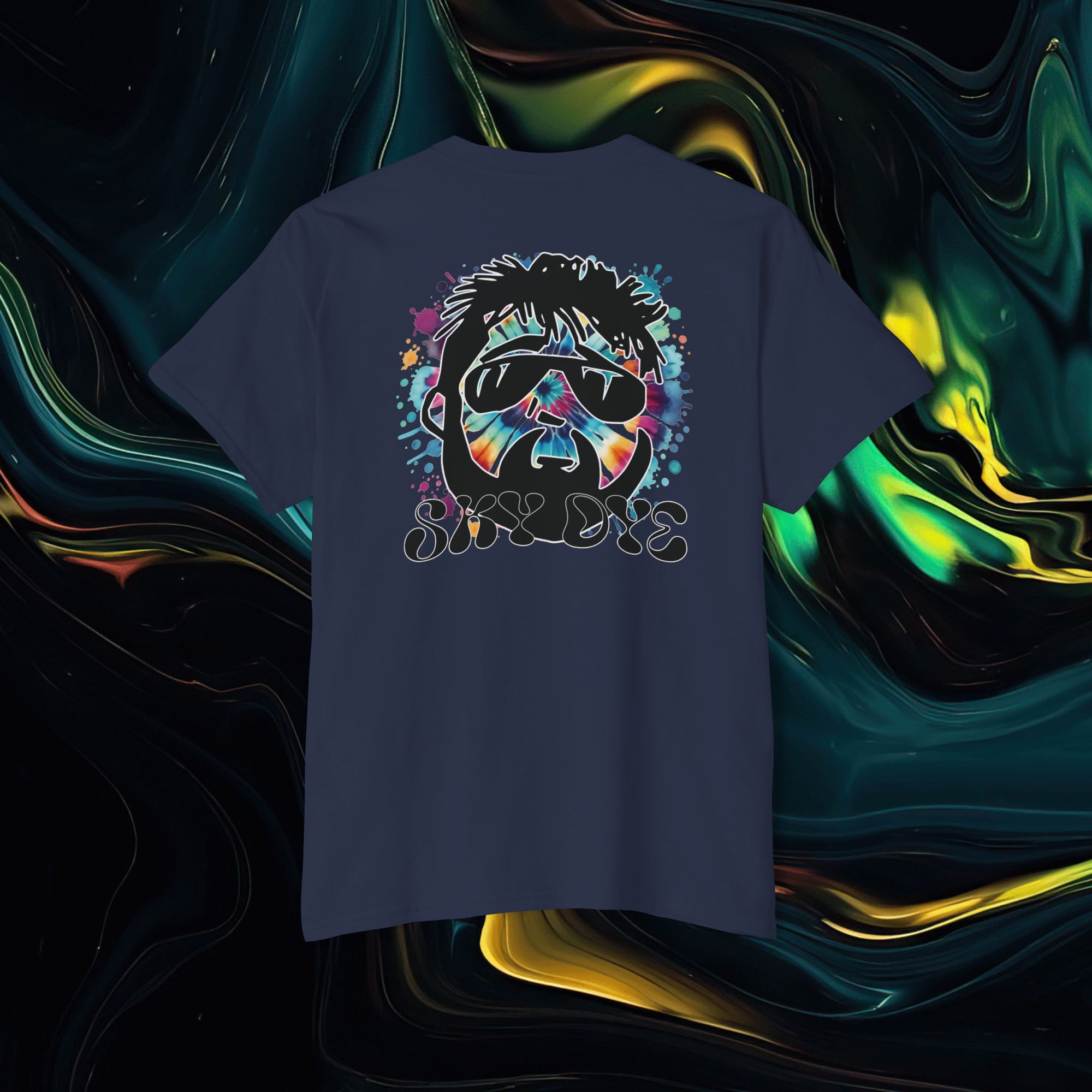 Sky Dye | Pocket Tee - Unisex Heavy Cotton Shirt for Casual Vibes