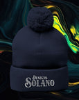 Solano Designs | Pom-Pom Knit Cap (Embroidery)