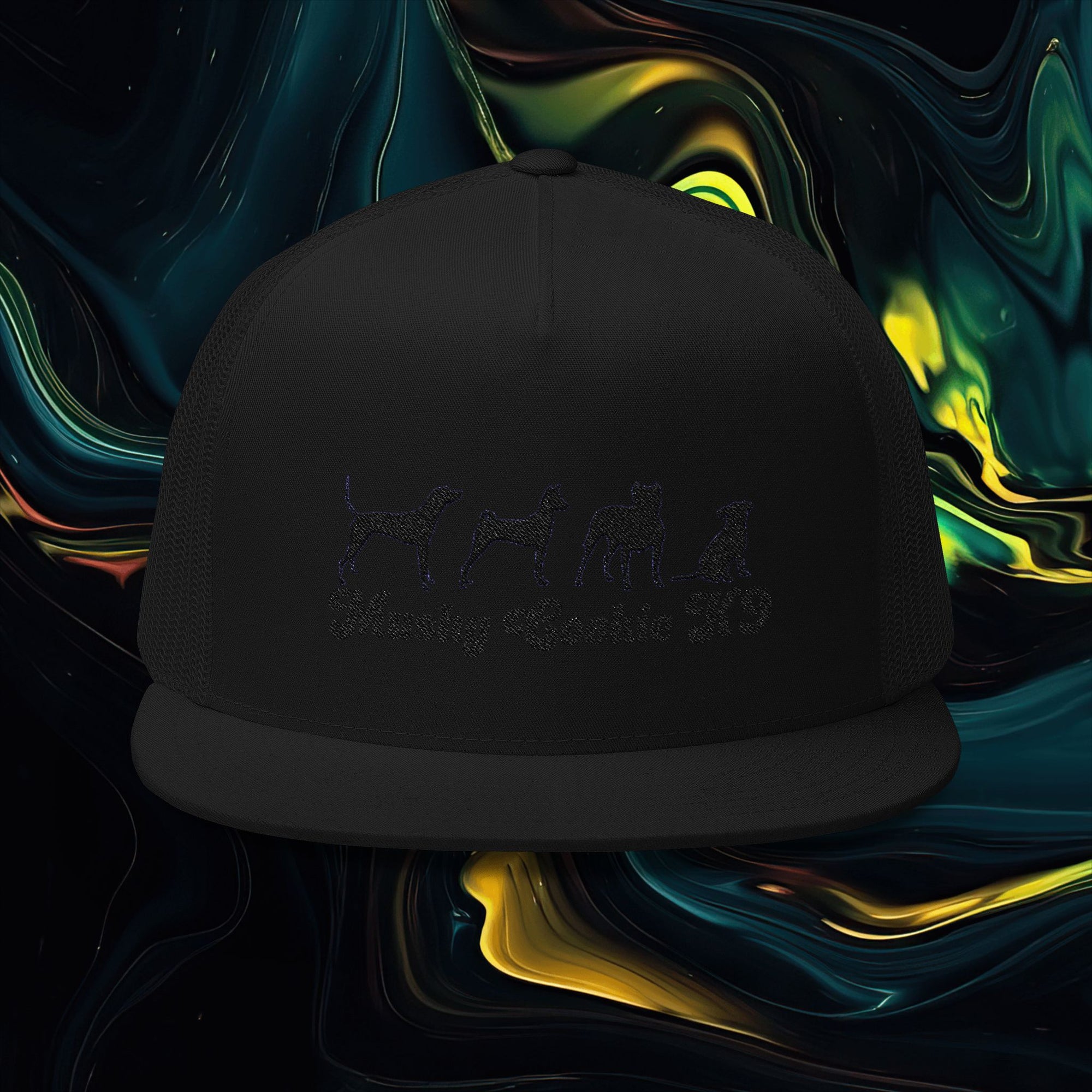 Mushy Cookie K9 | Embroidered 5 Panel Trucker Cap - Mushy Cookie K9