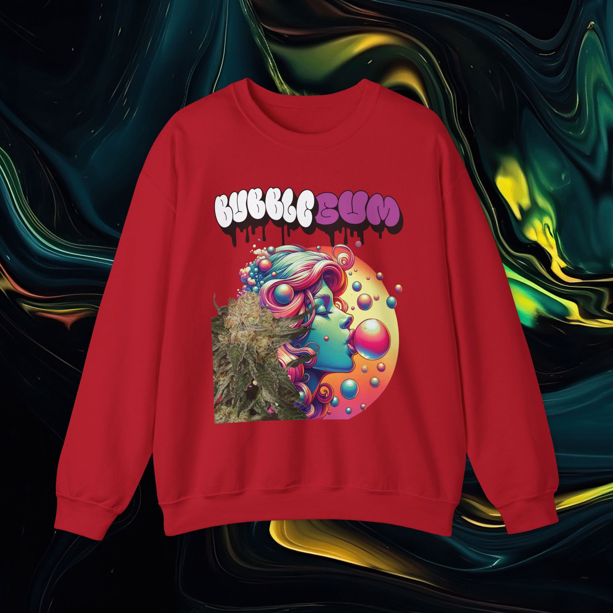Bubble Gum | Gildan 18000 | Unisex Heavy Blend™ Crewneck Sweatshirt