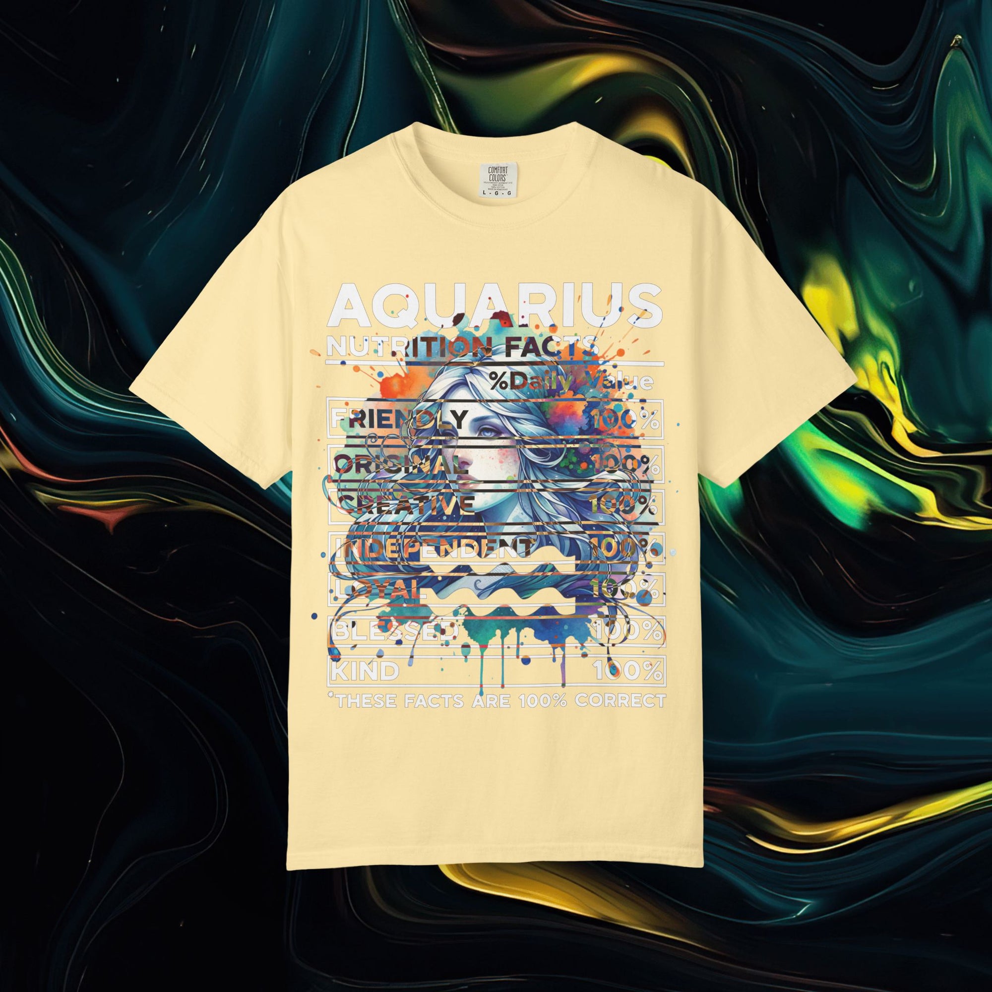 Aquarius | Comfort Colors C1717 | Unisex Garment-Dyed T-shirt