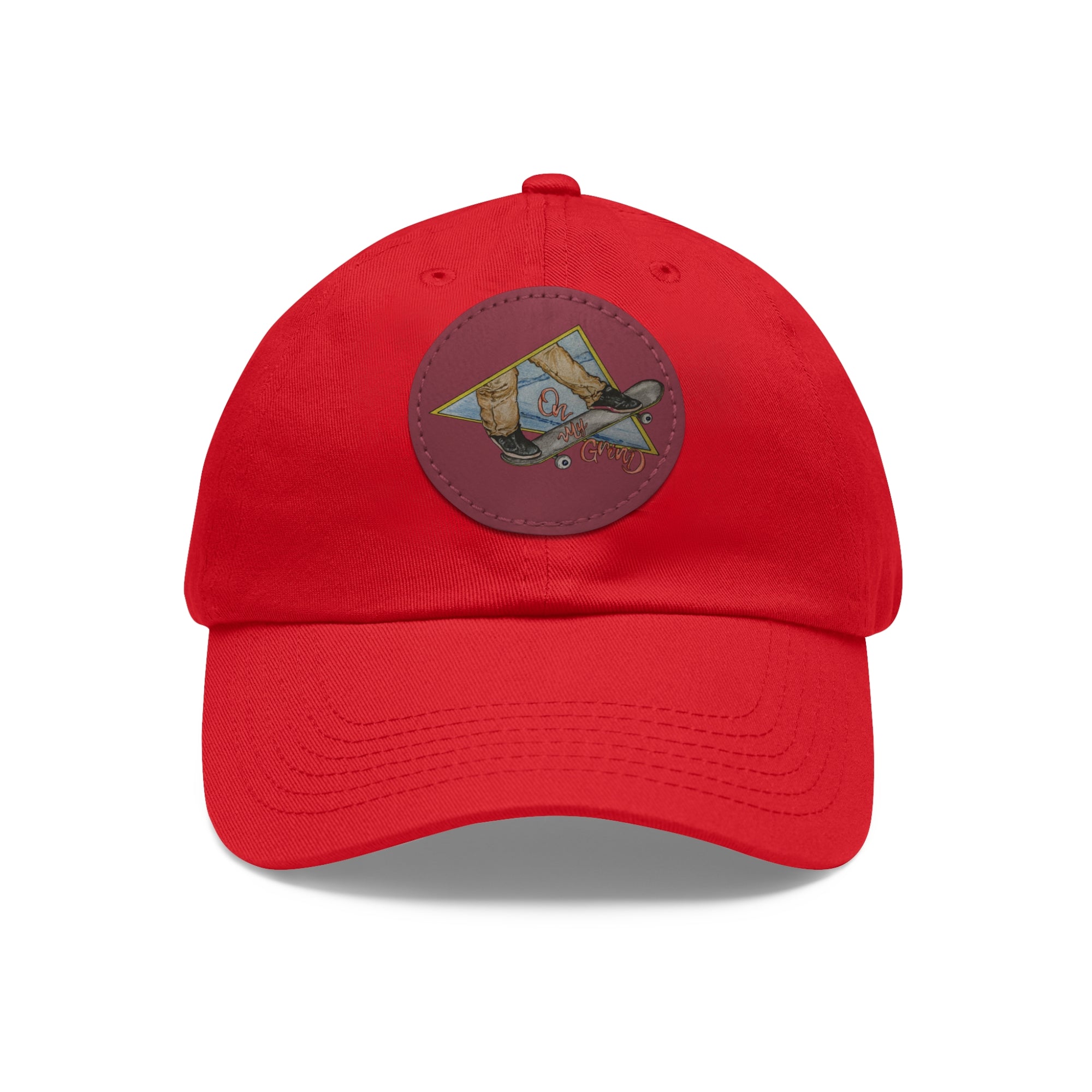 On My Grind | Dad Hat with Leather Patch