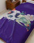 Beautifully Dead | Cozy Velveteen Throw for Home Decor