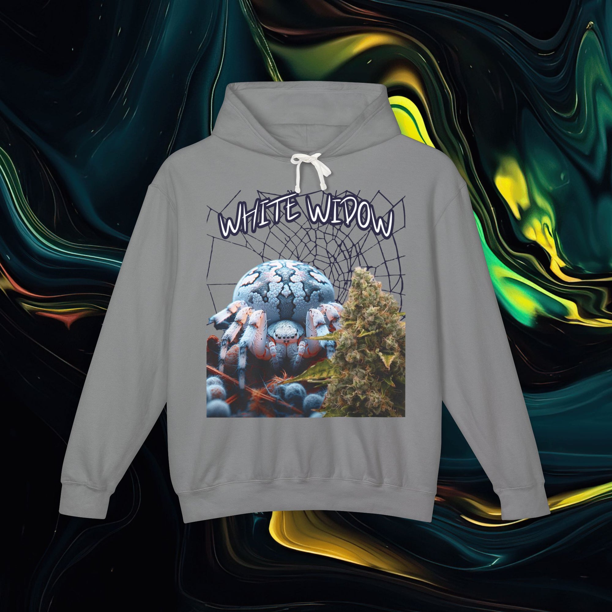 White Widow | Comfort Colors 1467 | Unisex Lightweight Hooded Sweatshirt