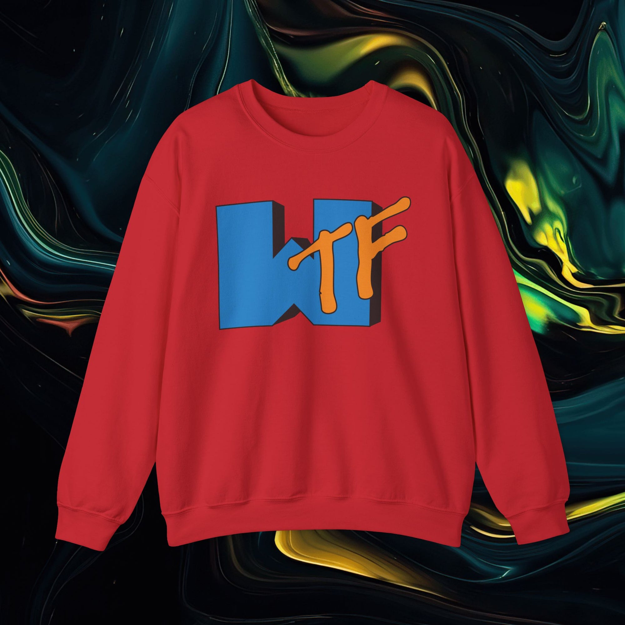 Wtf | Gildan 18000 | Unisex Heavy Blend™ Crewneck Sweatshirt