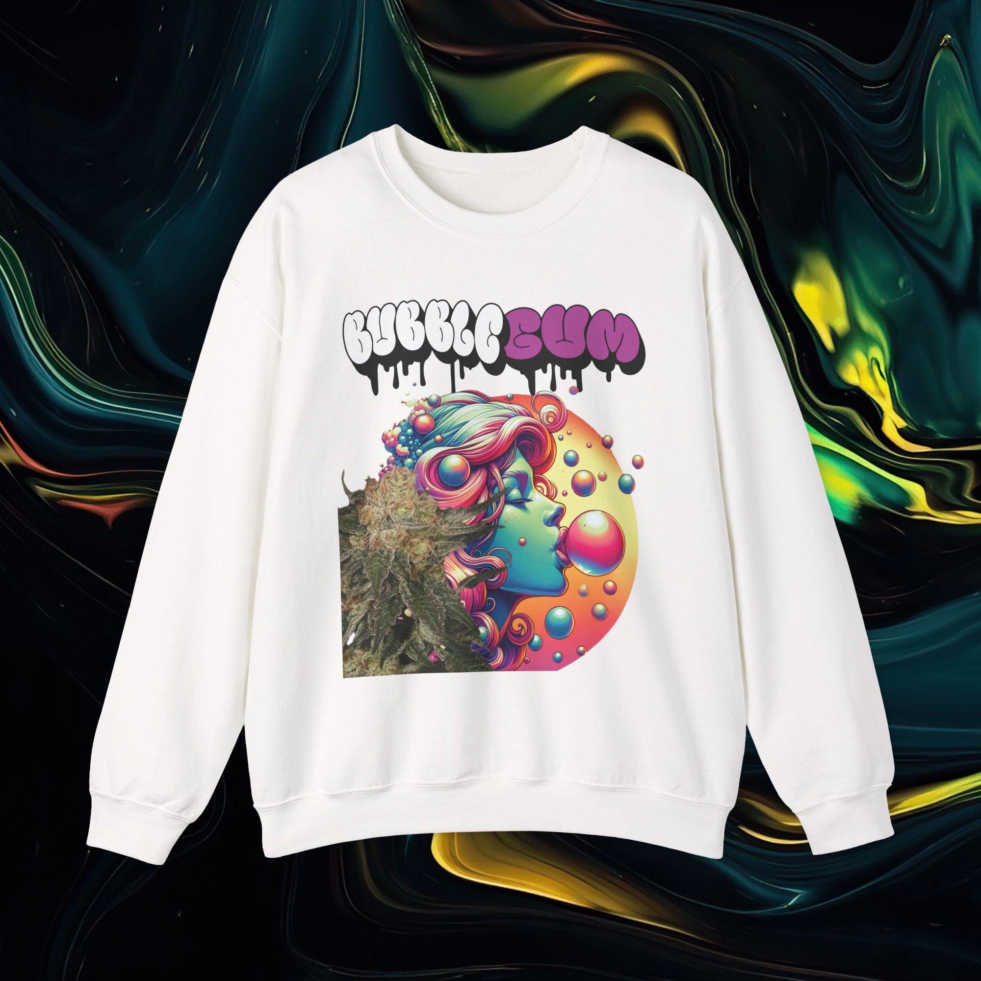 Bubble Gum | Gildan 18000 | Unisex Heavy Blend™ Crewneck Sweatshirt