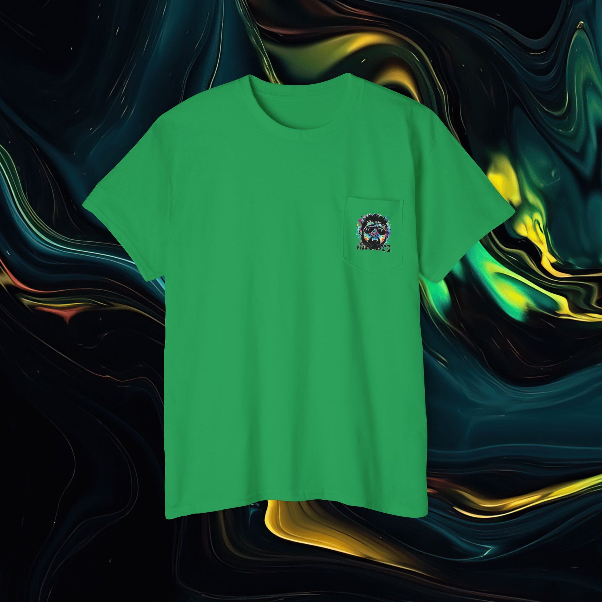 Sky Dye | Pocket Tee - Unisex Heavy Cotton Shirt for Casual Vibes