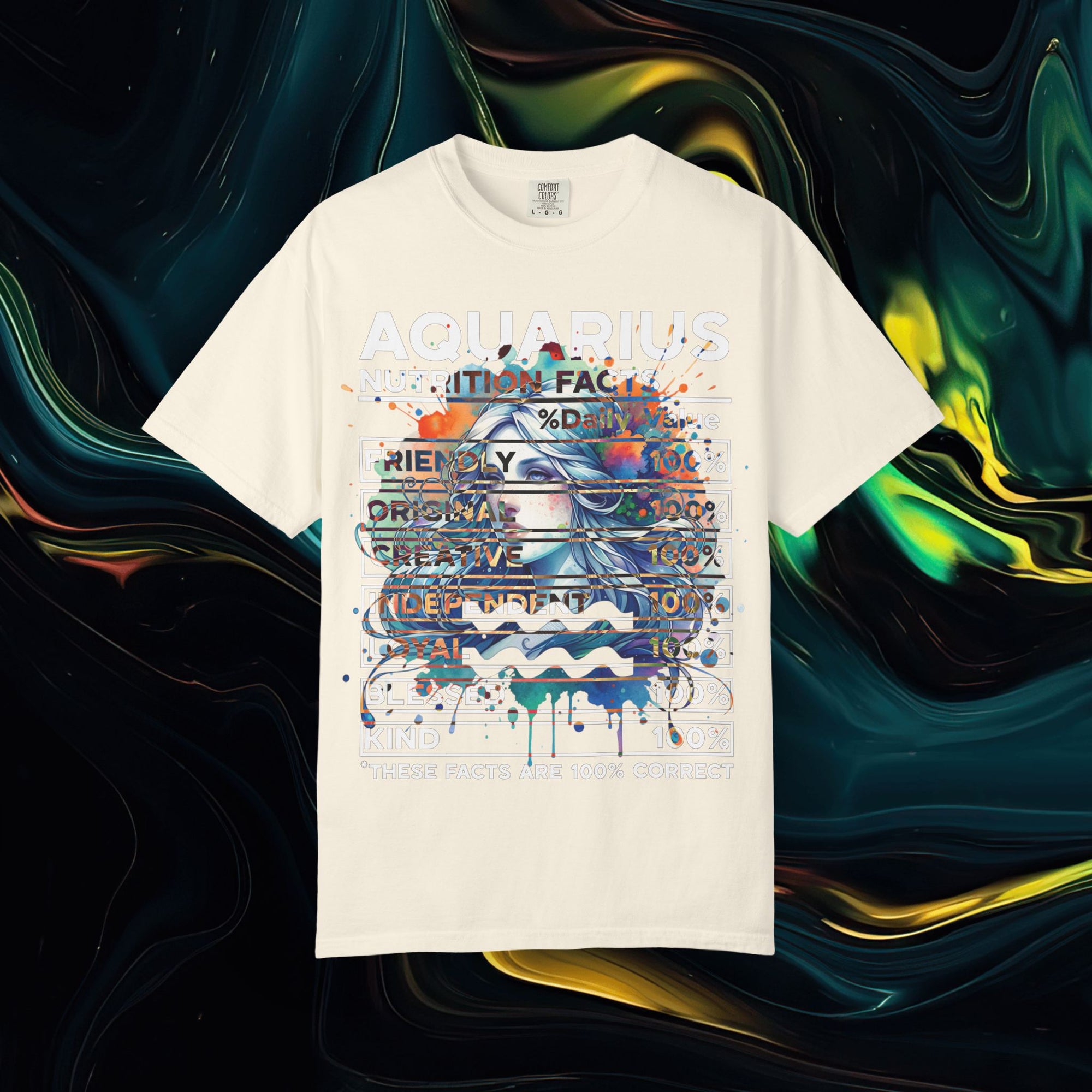 Aquarius | Comfort Colors C1717 | Unisex Garment-Dyed T-shirt