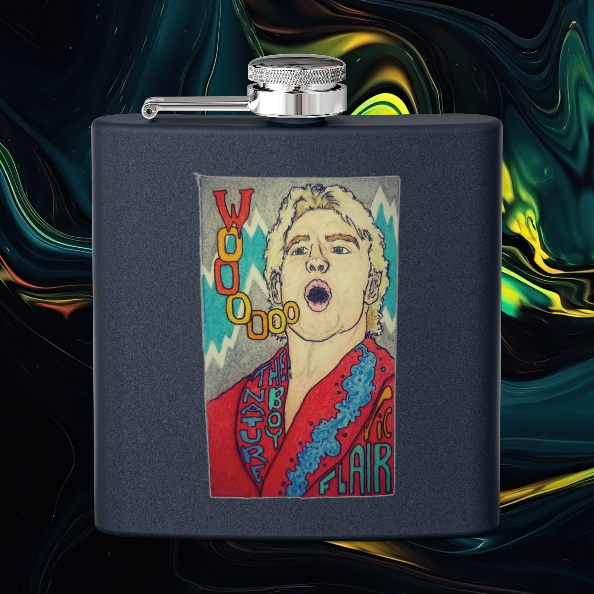 Wooo | Stainless Steel Flask - 6oz Hip Flask for Parties &amp; Celebrations