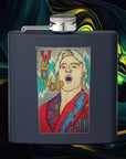 Wooo | Stainless Steel Flask - 6oz Hip Flask for Parties & Celebrations