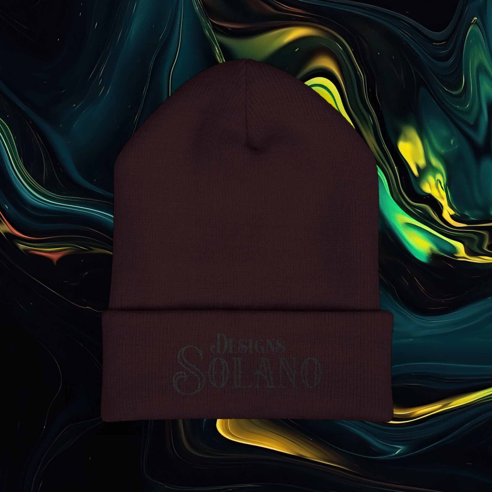 Solano Designs | Classic Embroidered Cuffed Beanie - Stylish Streetwear Accessory